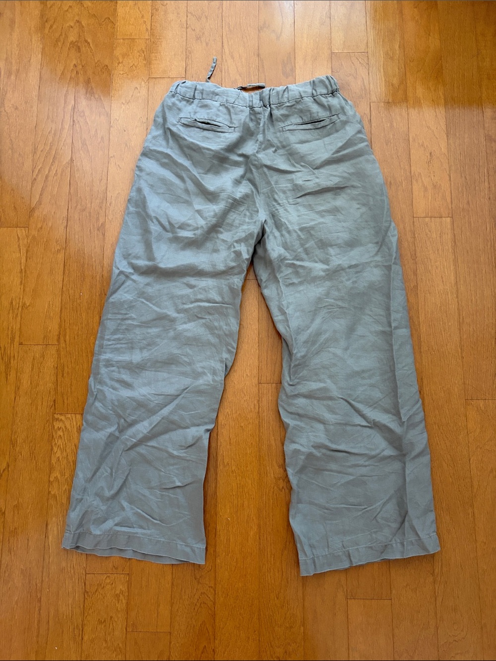 Muji Drawstring Linen Pants - Picture 4 of 4